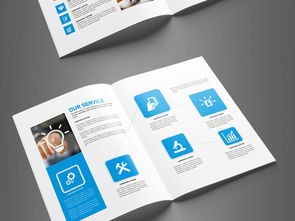 大氣藍色企業(yè)形象公司宣傳畫冊設計 高清AI模板下載與策劃指南